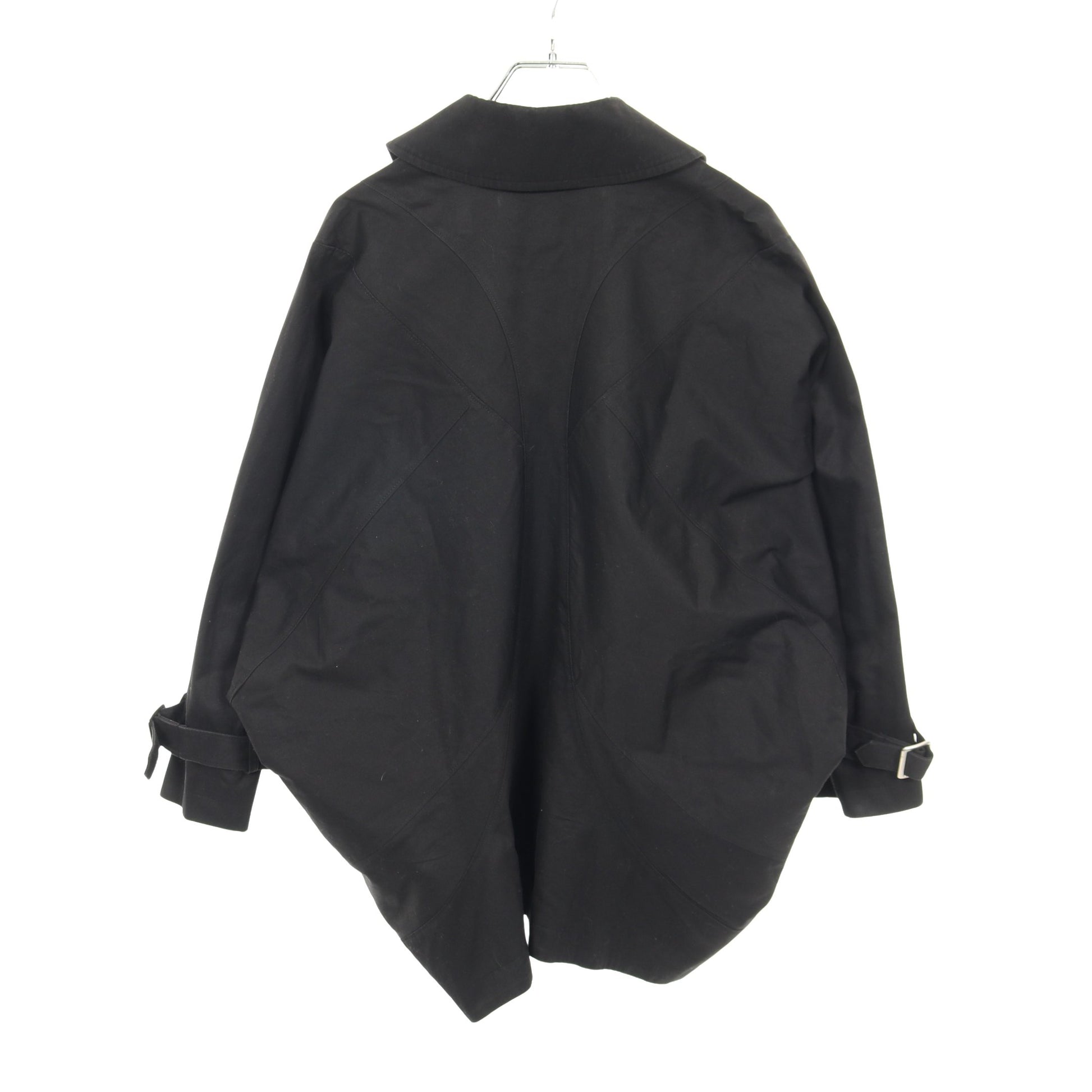 ステンカラーコート コットン ブラック ダブルブレスト ジュンヤワタナベコムデギャルソン アウター JUNYA WATANABE COMME des GARCONS