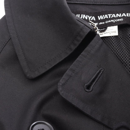 ステンカラーコート コットン ブラック ダブルブレスト ジュンヤワタナベコムデギャルソン アウター JUNYA WATANABE COMME des GARCONS