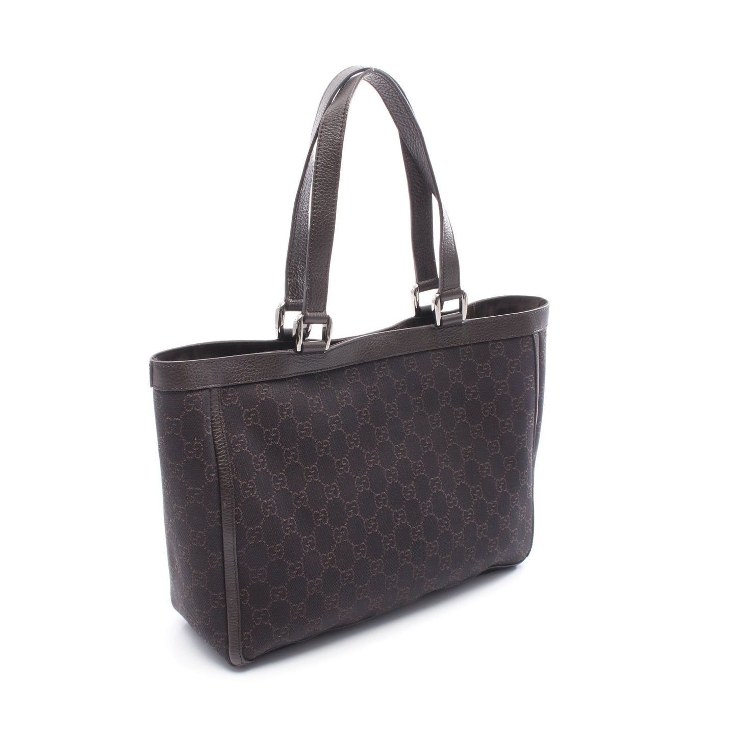 アビー GG柄 ショルダーバッグ トートバッグ キャンバス レザー ダークブラウン グッチ バッグ GUCCI