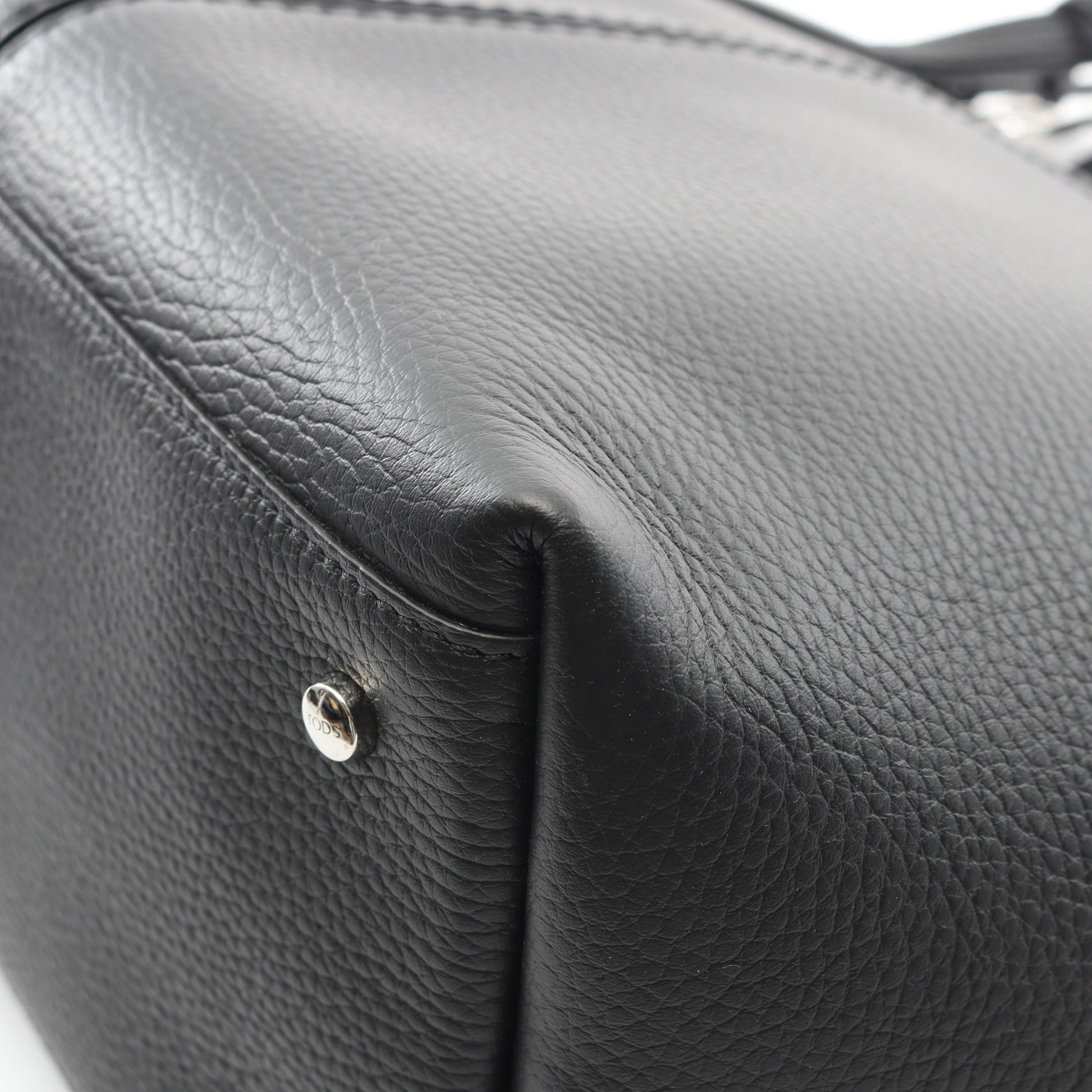 ANQ ショルダーバッグ トートバッグ レザー ブラック トッズ バッグ TOD'S