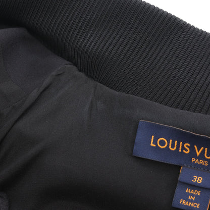 エンボスモノグラム ジップアップジャケット ブルゾン ナイロン ブラック ルイヴィトン アウター LOUIS VUITTON