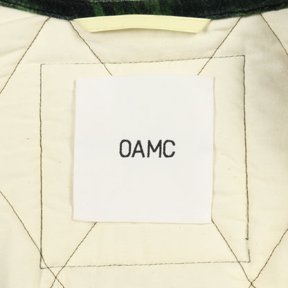 Combat Liner Velvet Jacket ベロア キルティングジャケット レーヨン シルク グリーン 中綿 オーエーエムシー アウター OAMC