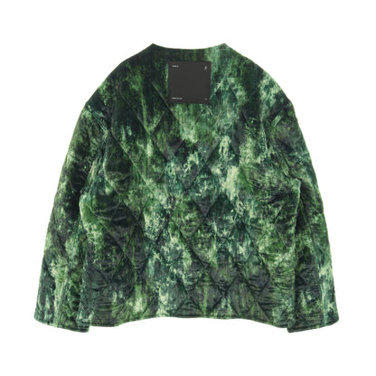 Combat Liner Velvet Jacket ベロア キルティングジャケット レーヨン シルク グリーン 中綿 オーエーエムシー アウター OAMC
