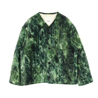 Combat Liner Velvet Jacket ベロア キルティングジャケット レーヨン シルク グリーン 中綿 オーエーエムシー アウター OAMC