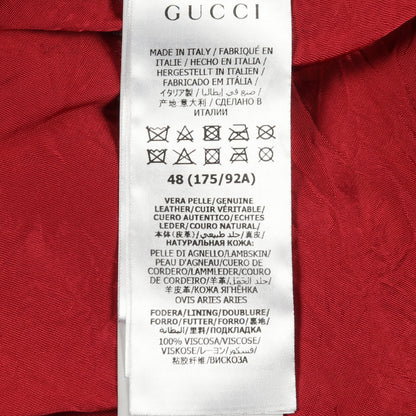 レザージャケット レザー ブラック グッチ アウター GUCCI