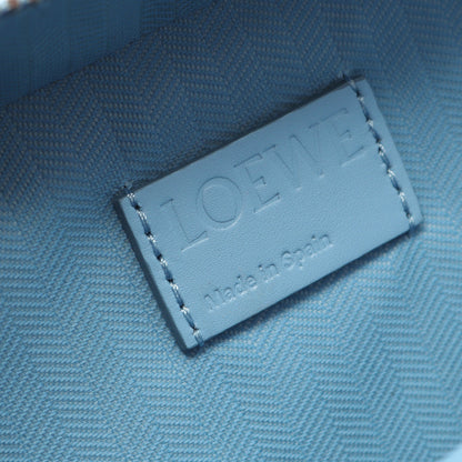 クロスボディ カメラバッグ ミニ ハンドバッグ レザー ライトブルー ロエベ バッグ LOEWE