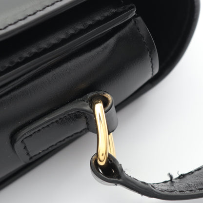 クラシック トリオンフ ミディアム ショルダーバッグ レザー ブラック セリーヌ バッグ CELINE