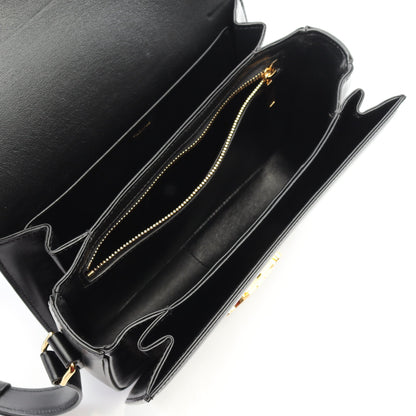クラシック トリオンフ ミディアム ショルダーバッグ レザー ブラック セリーヌ バッグ CELINE