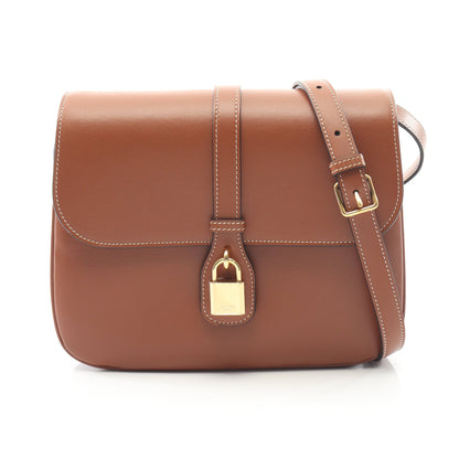 タブー ミディアム ショルダーバッグ レザー ブラウン セリーヌ バッグ CELINE