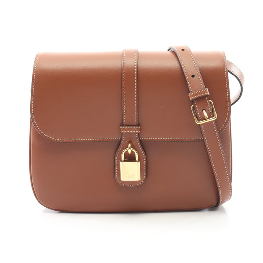 タブー ミディアム ショルダーバッグ レザー ブラウン セリーヌ バッグ CELINE