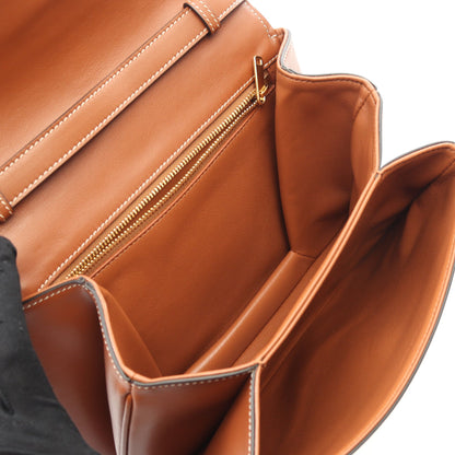 タブー ミディアム ショルダーバッグ レザー ブラウン セリーヌ バッグ CELINE