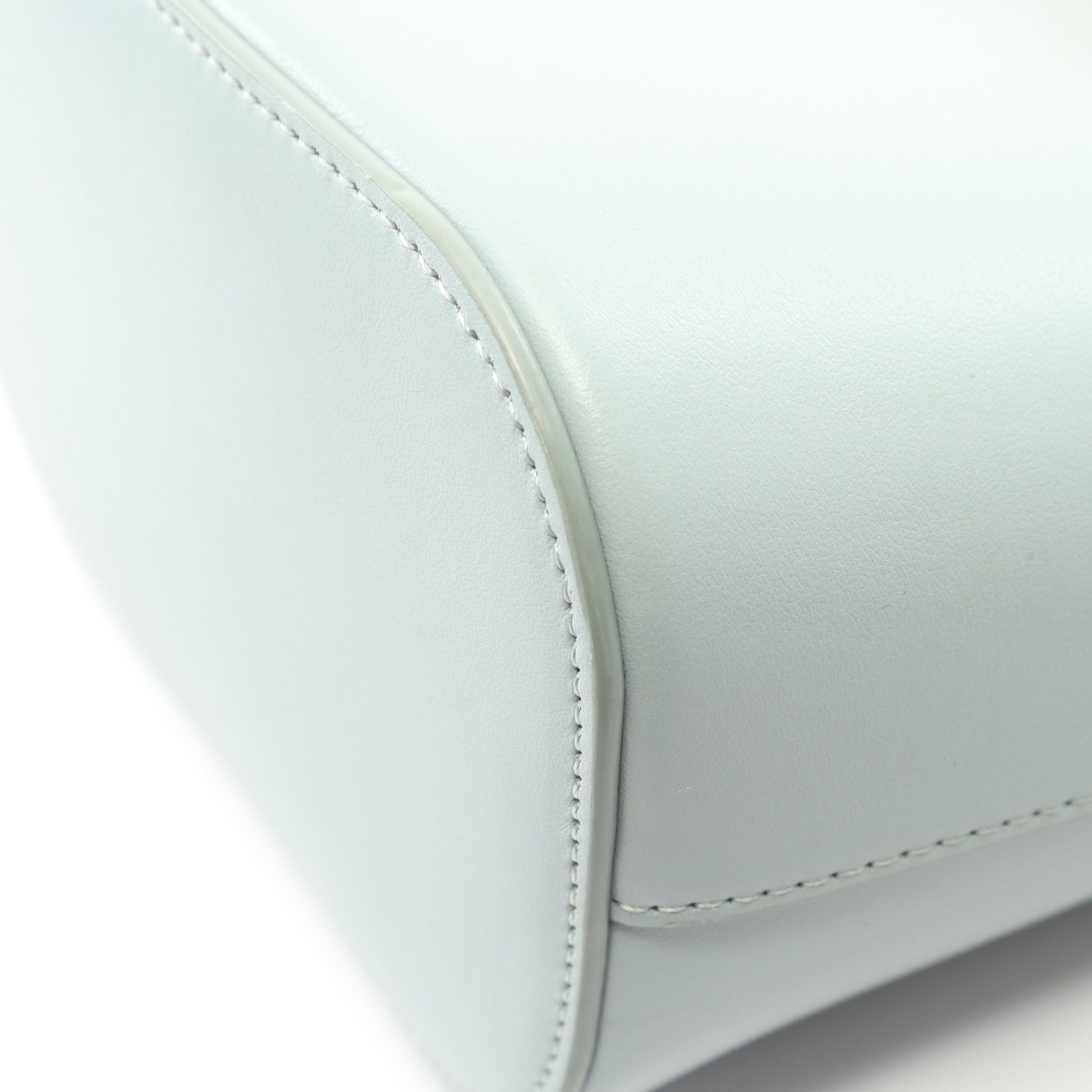 トリオンフ ミニ バケット ルイーズ ハンドバッグ レザー ブルーグレー 2WAY セリーヌ バッグ CELINE