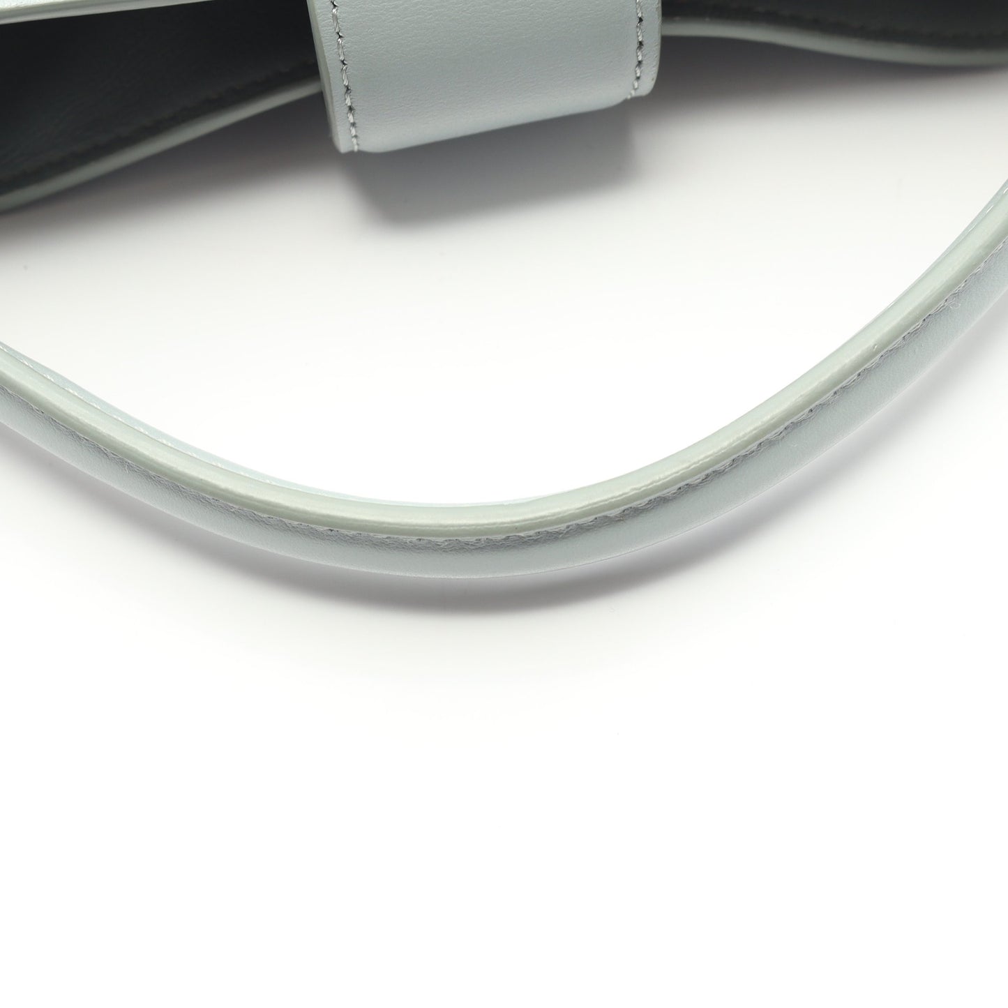 トリオンフ ミニ バケット ルイーズ ハンドバッグ レザー ブルーグレー 2WAY セリーヌ バッグ CELINE