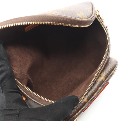 ミニ バムバッグ モノグラム チェーンハンドバッグ PVC レザー ブラウン 2WAY ルイヴィトン バッグ LOUIS VUITTON