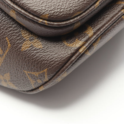 ミニ バムバッグ モノグラム チェーンハンドバッグ PVC レザー ブラウン 2WAY ルイヴィトン バッグ LOUIS VUITTON