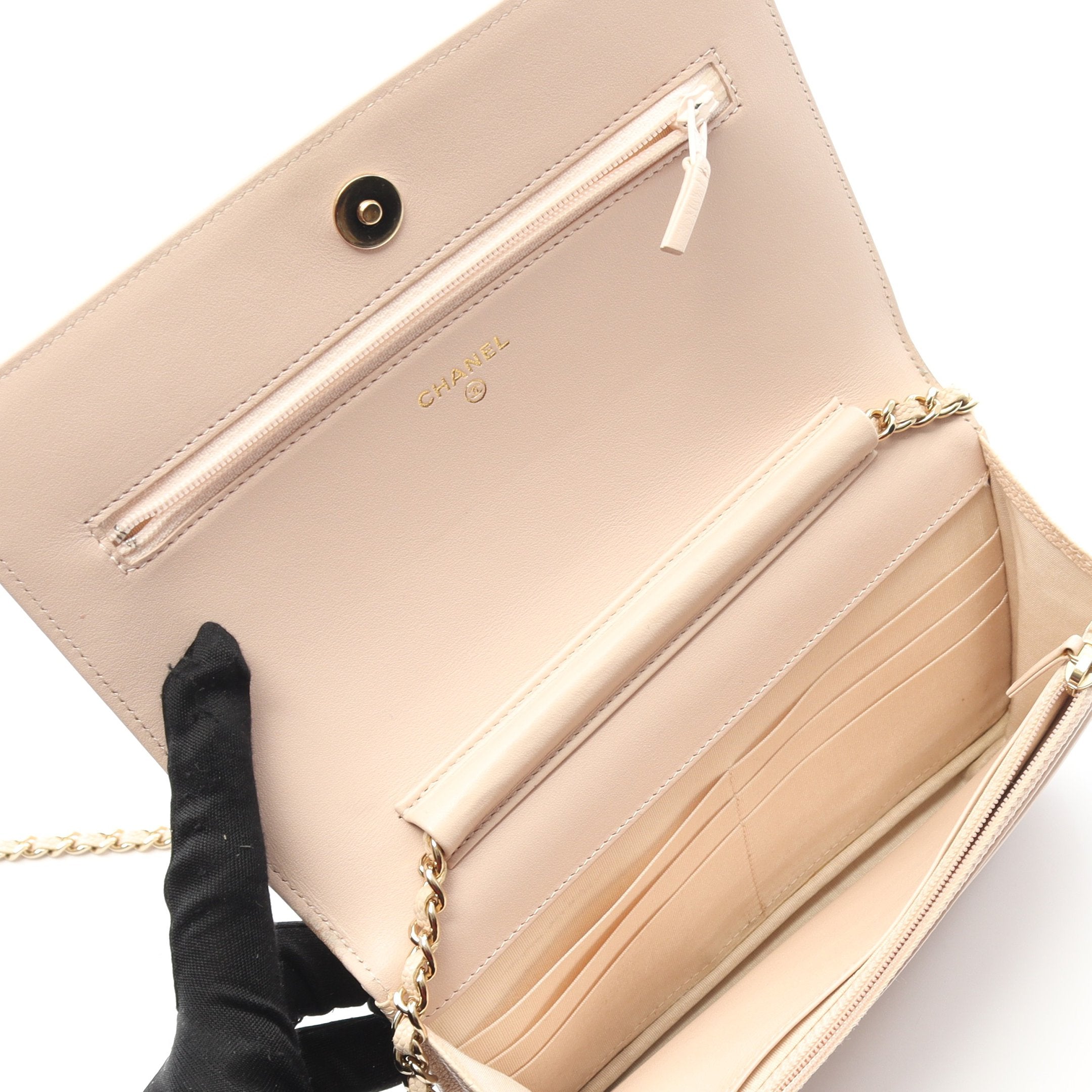 CHANEL ボーイシャネル マトラッセ 長財布 ベージュ シャネル 財布 ボーイシャネル CHANEL BOY CHANEL チェーン付き 長財布