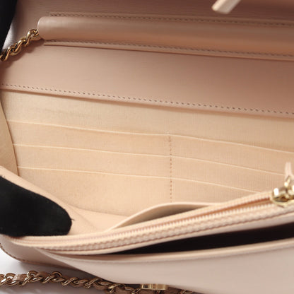 ボーイシャネル マトラッセ チェーンウォレット キャビアスキン ベージュ ゴールド金具 シャネル バッグ CHANEL