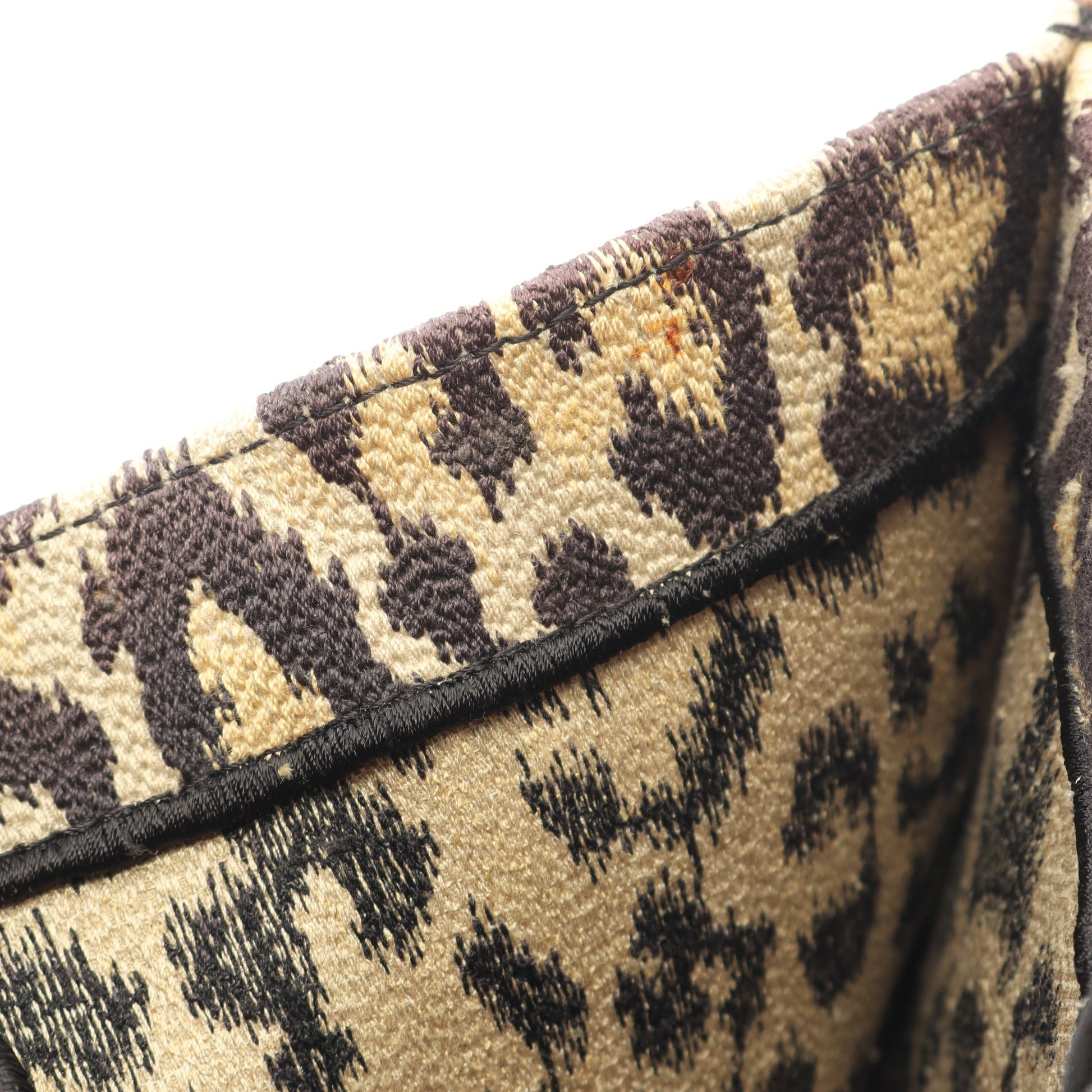 BOOK TOTE ブックトート ラージ ハンドバッグ トートバッグ レオパード キャンバス ベージュ ブラック マルチカラー クリスチャンディオール バッグ Christian Dior