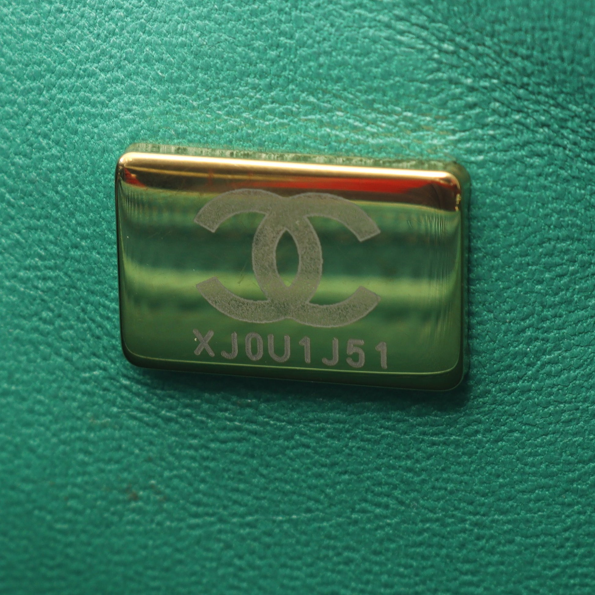 ミニマトラッセ チェーンショルダーバッグ ラムスキン グリーン ゴールド金具 シャネル バッグ CHANEL