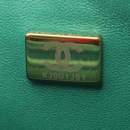 ミニマトラッセ チェーンショルダーバッグ ラムスキン グリーン ゴールド金具 シャネル バッグ CHANEL