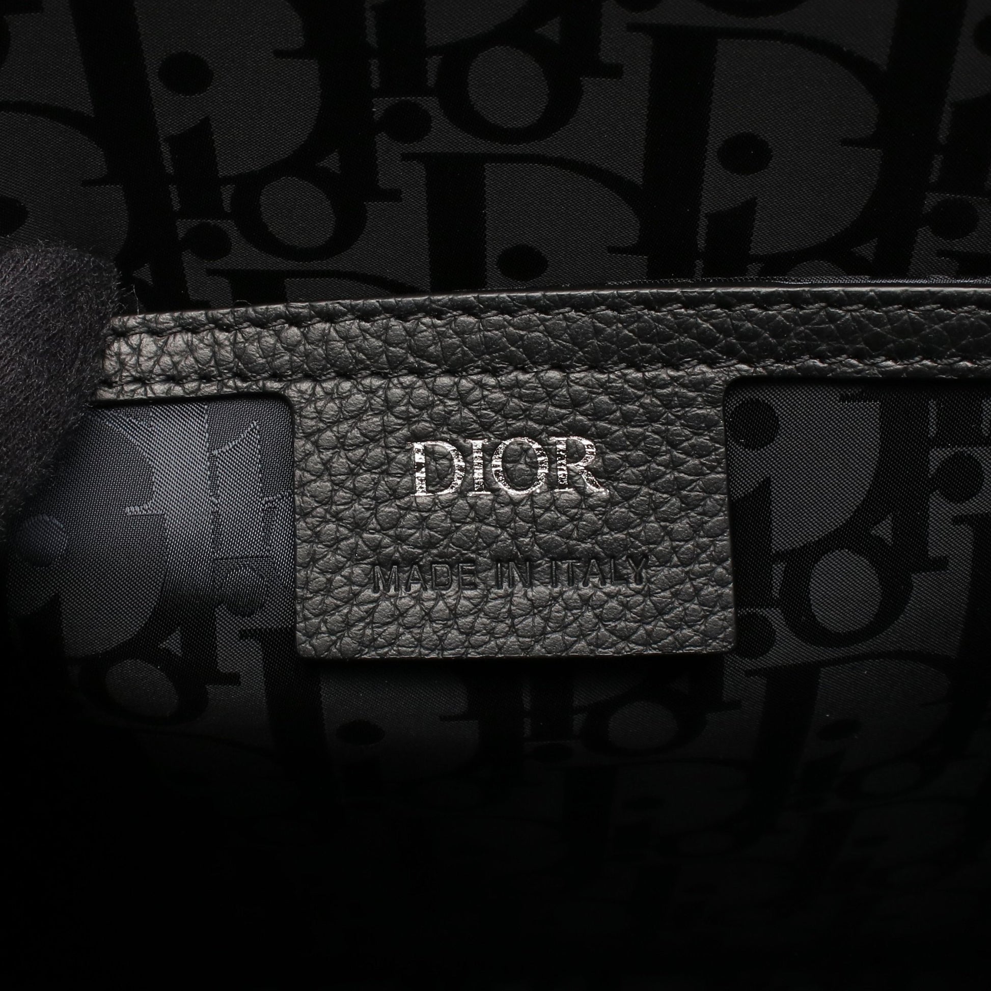 サファリ ノースサウス ハンドバッグ トートバッグ レザー ブラック 2WAY ディオール バッグ DIOR