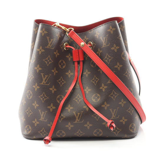 ネオノエ モノグラム コクリコ ショルダーバッグ PVC レザー ブラウン レッド ルイヴィトン バッグ LOUIS VUITTON