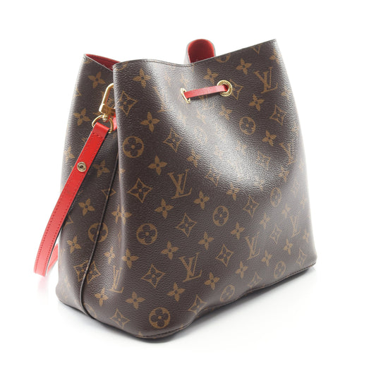 ネオノエ モノグラム コクリコ ショルダーバッグ PVC レザー ブラウン レッド ルイヴィトン バッグ LOUIS VUITTON