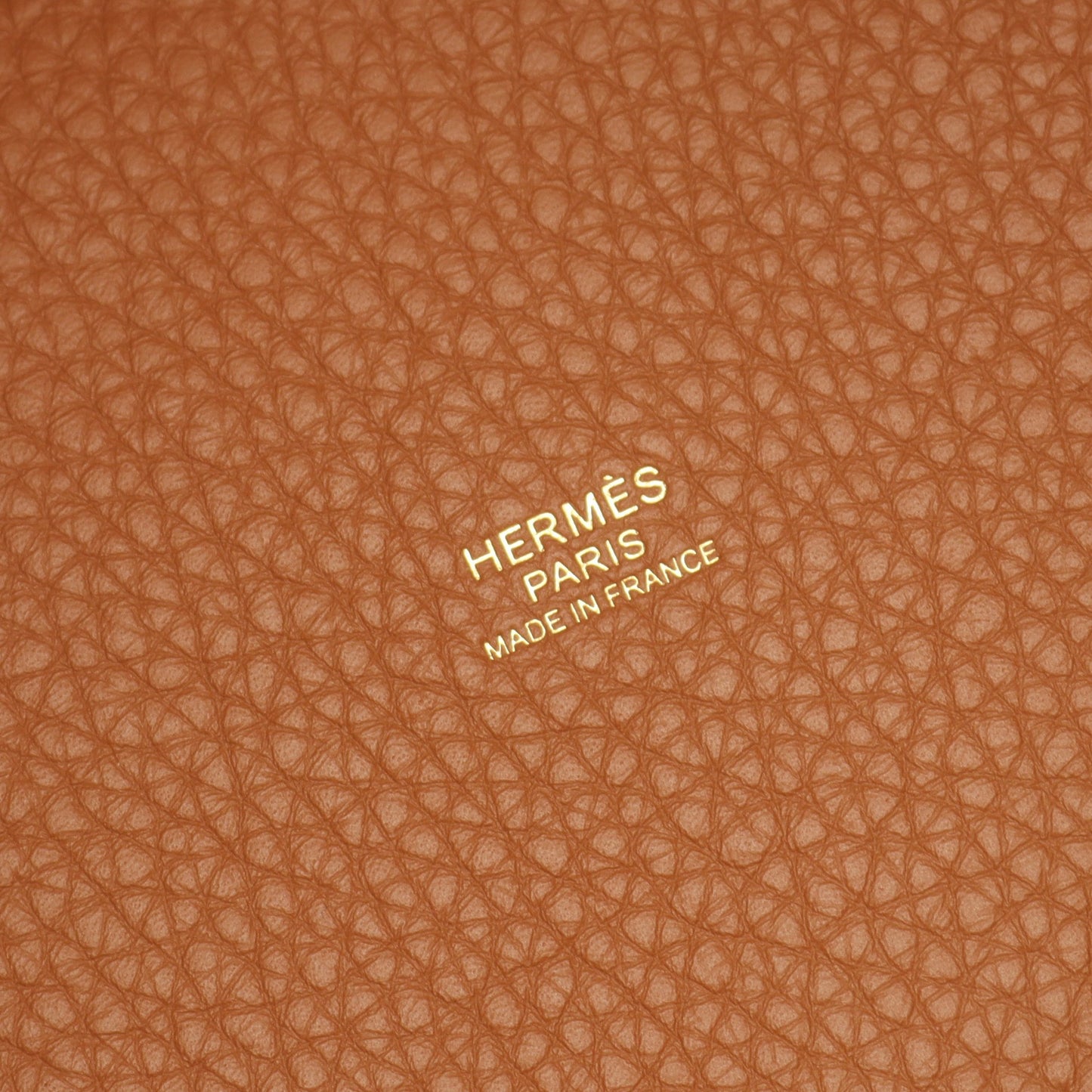 ピコタンロックPM ゴールド ハンドバッグ トリヨンクレマンス ブラウン ゴールド金具 K刻印 エルメス バッグ HERMES