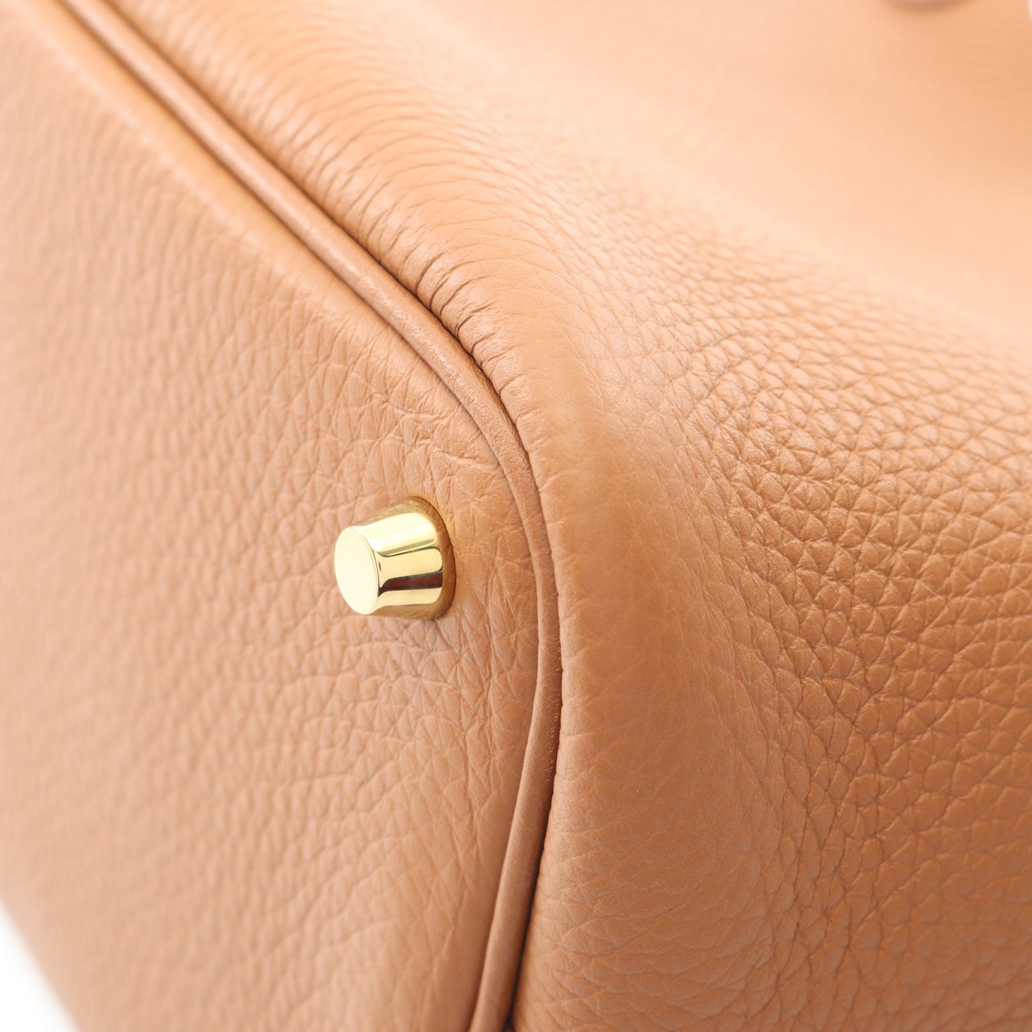 ピコタンロックPM ゴールド ハンドバッグ トリヨンクレマンス ブラウン ゴールド金具 K刻印 エルメス バッグ HERMES