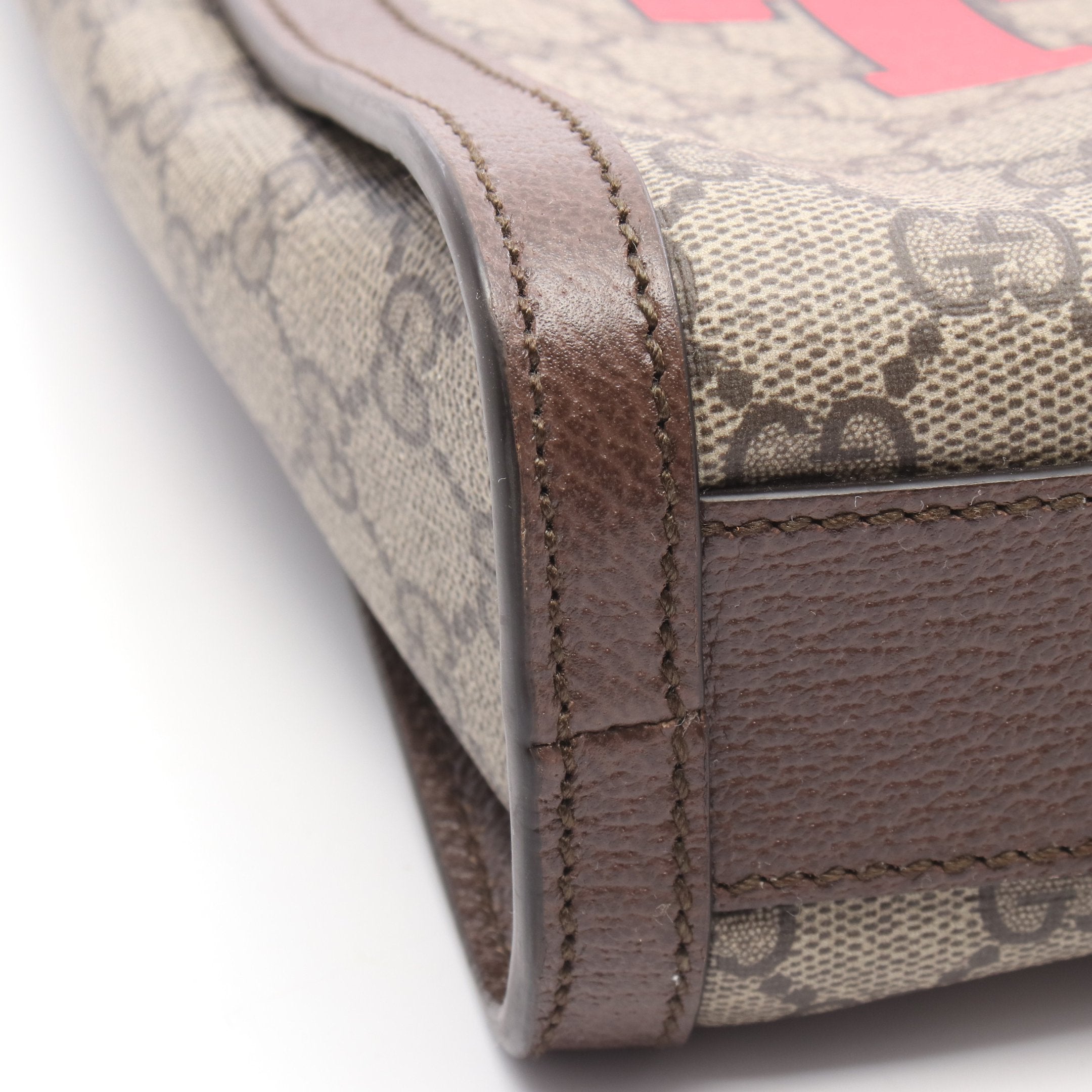 GGスプリーム ハンドバッグ トートバッグ PVC レザー ベージュ