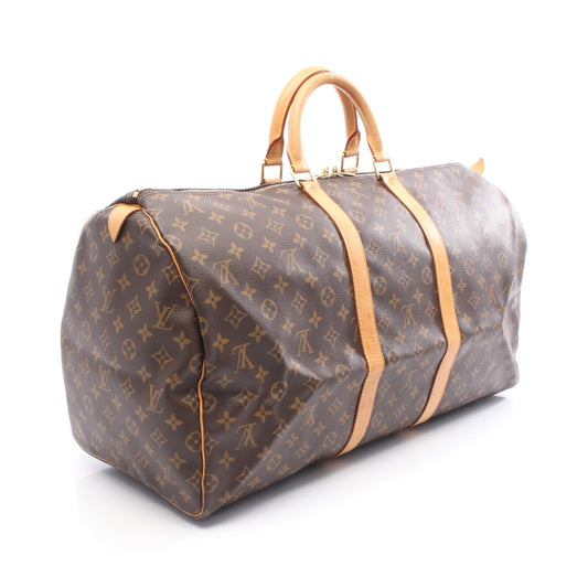 キーポル55 モノグラム ボストンバッグ PVC レザー ブラウン ルイヴィトン バッグ LOUIS VUITTON