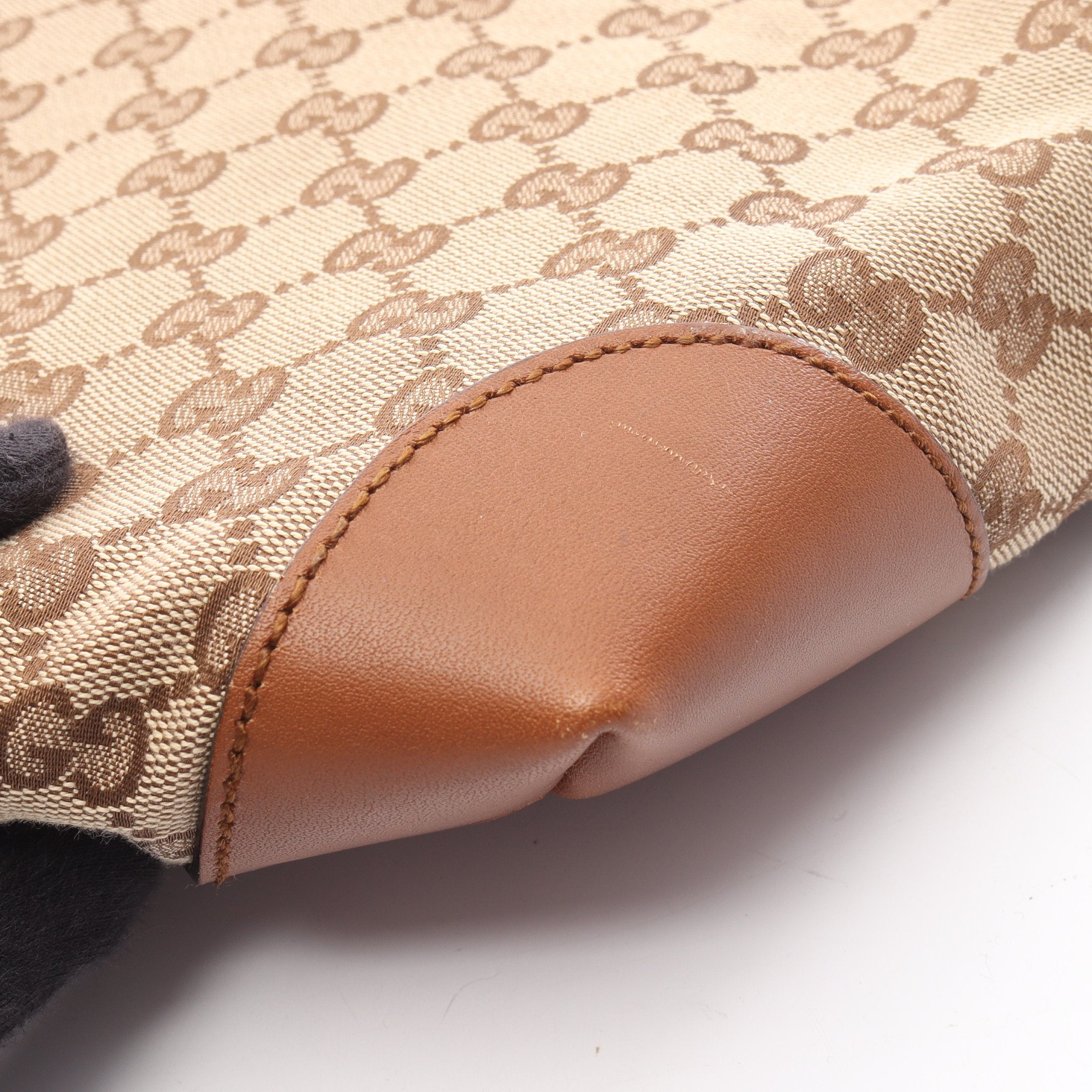 Gキャンバス シェリーライン ショルダーバッグ キャンバス レザー