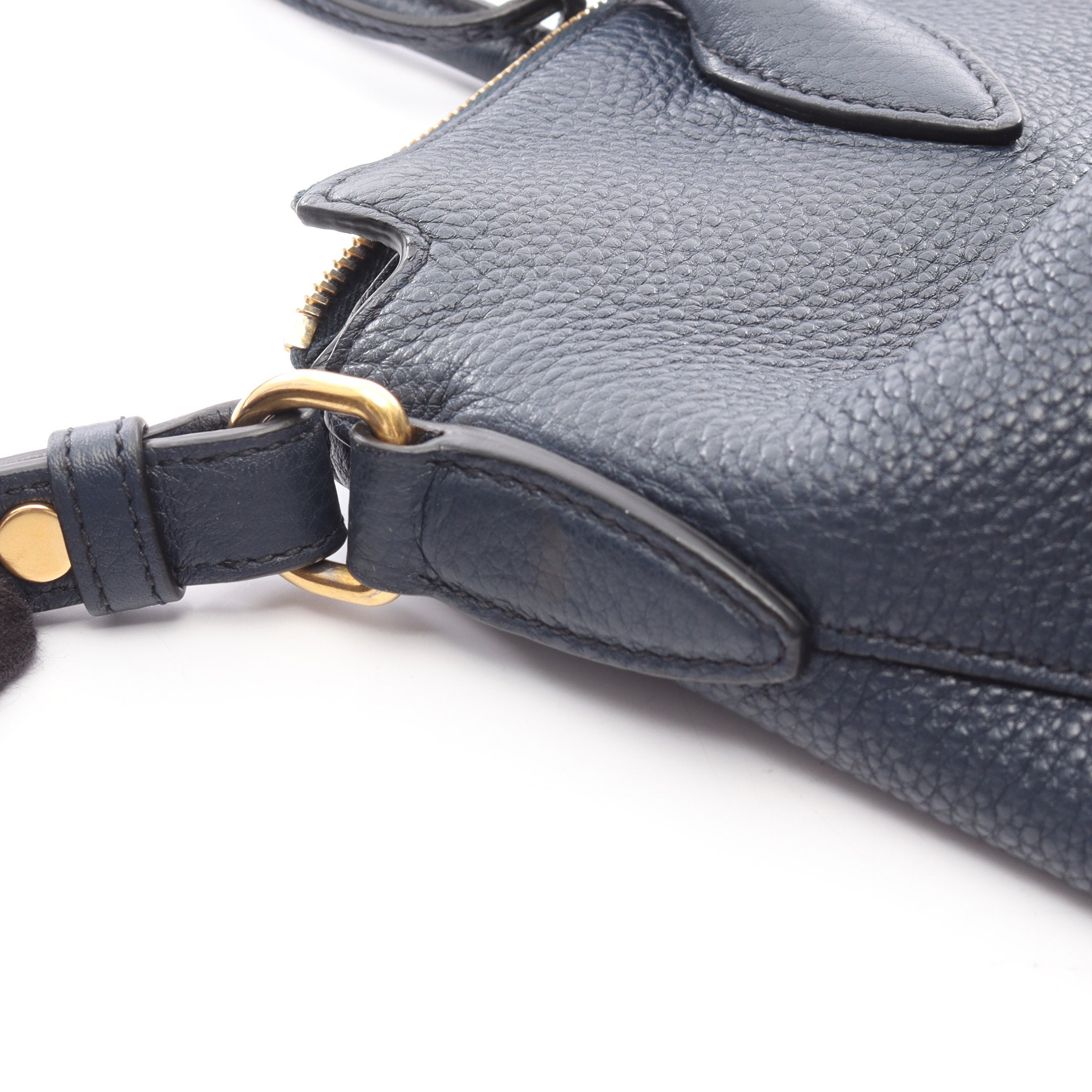 VIT DAINO ハンドバッグ レザー ネイビー 2WAY プラダ – RECLO