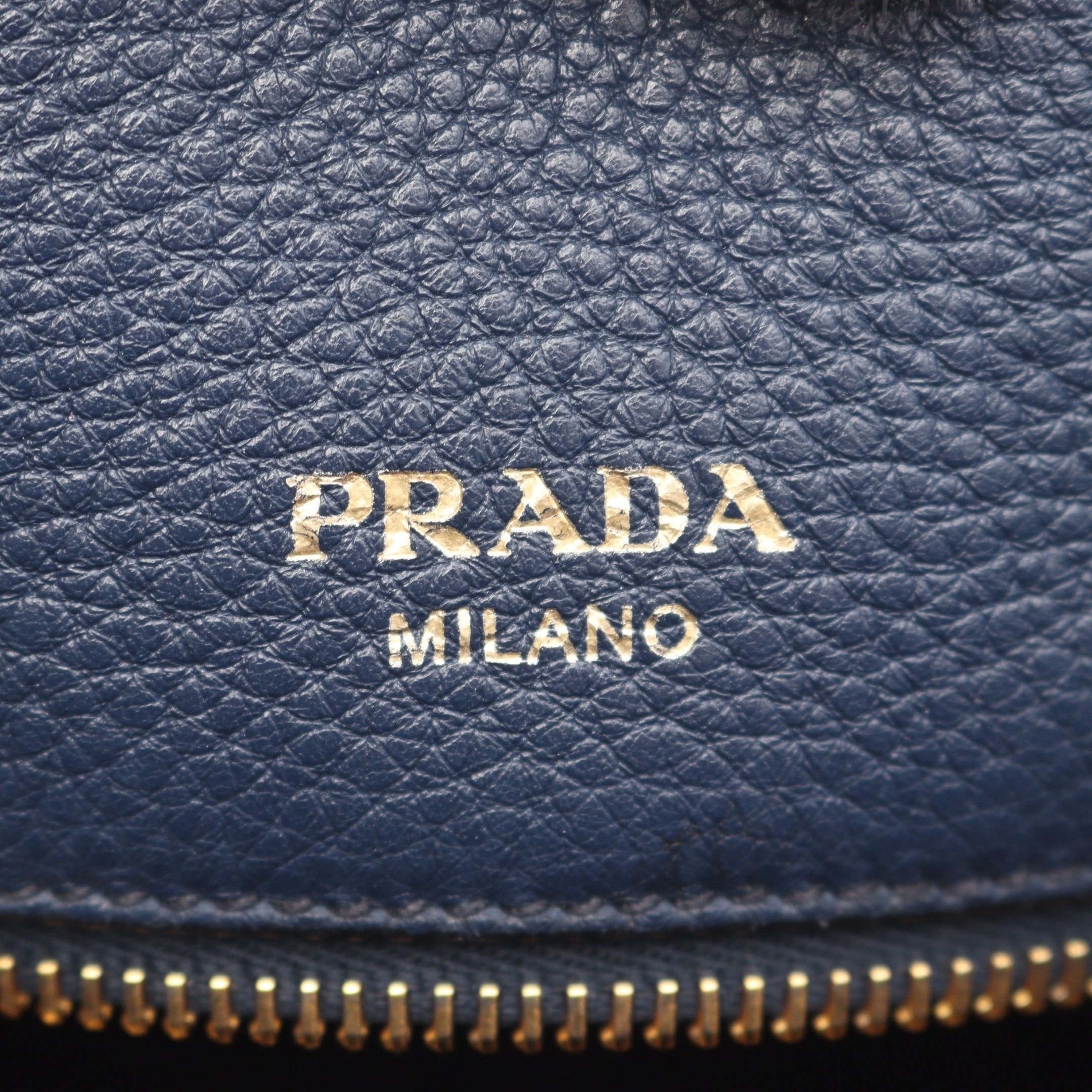 VIT DAINO ハンドバッグ レザー ネイビー 2WAY プラダ – RECLO