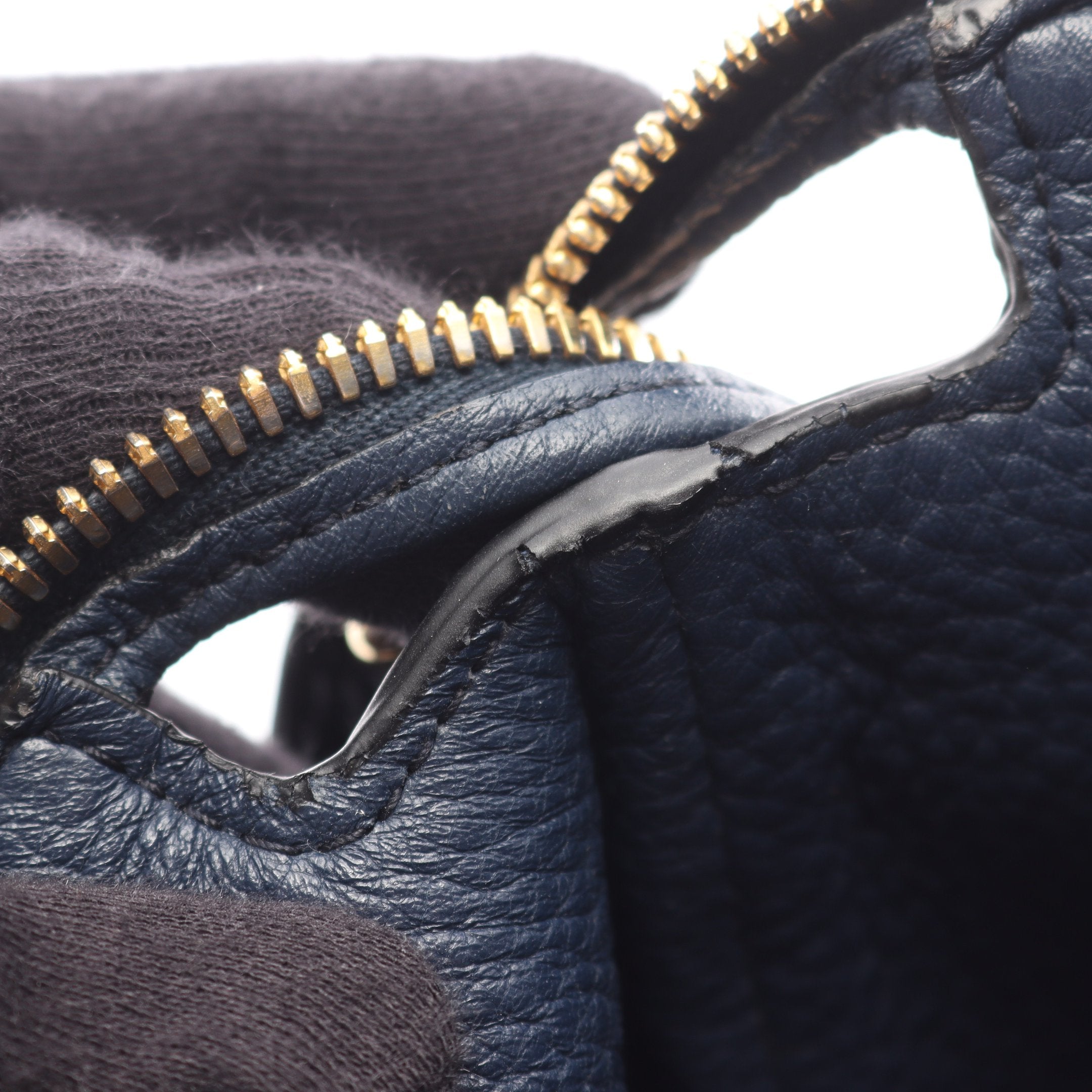 VIT DAINO ハンドバッグ レザー ネイビー 2WAY プラダ – RECLO