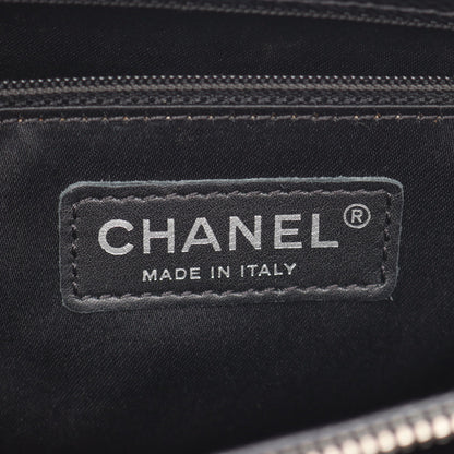 マトラッセ グランドショッピング GST チェーンショルダーバッグ チェーントートバッグ キャビアスキン ブラック シルバー金具 シャネル バッグ CHANEL
