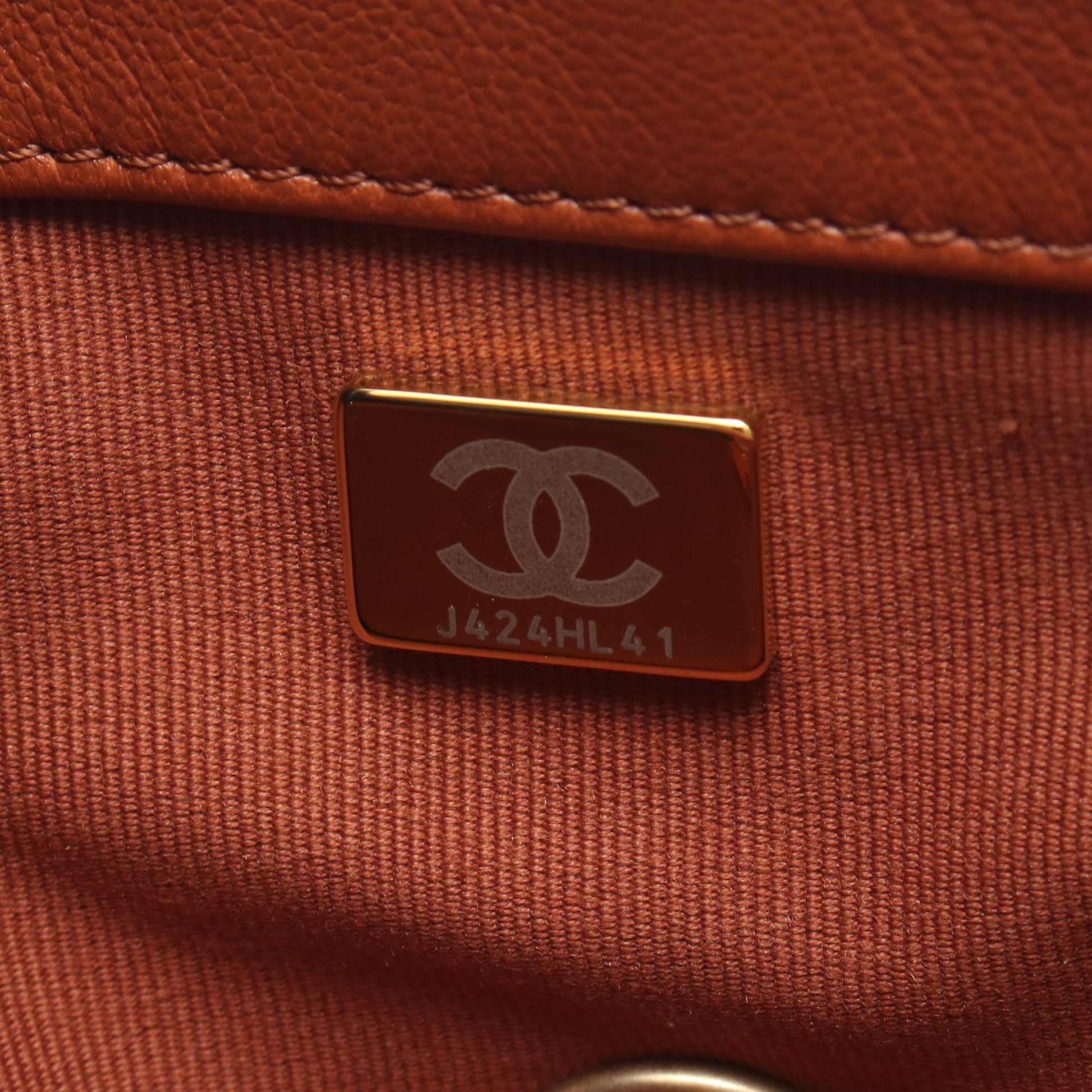 19 ディズヌフ マトラッセ チェーンショルダーバッグ レザー ブラウン コンビ金具 シャネル バッグ CHANEL