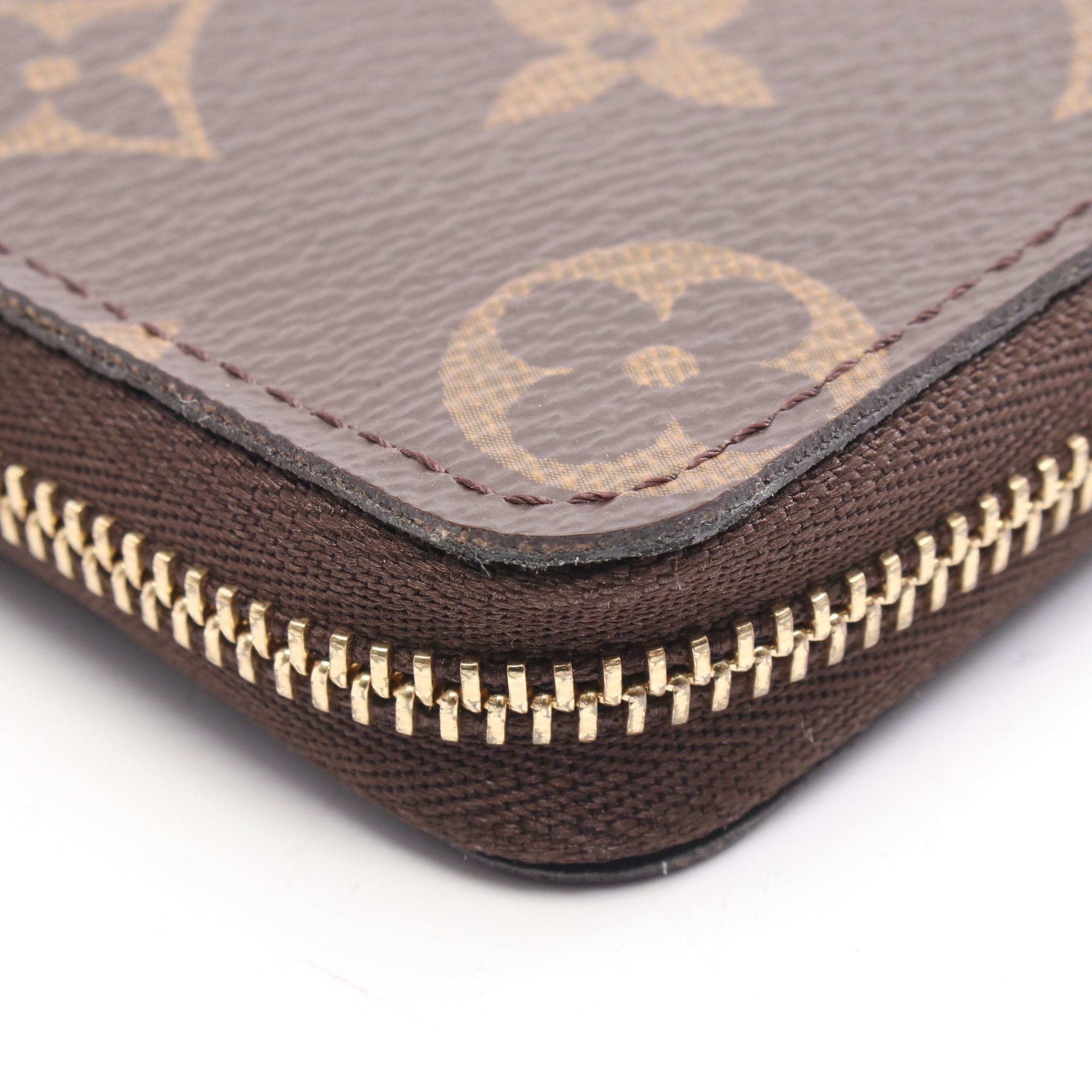 ジッピー コインパース モノグラム コインケース PVC ブラウン ルイ