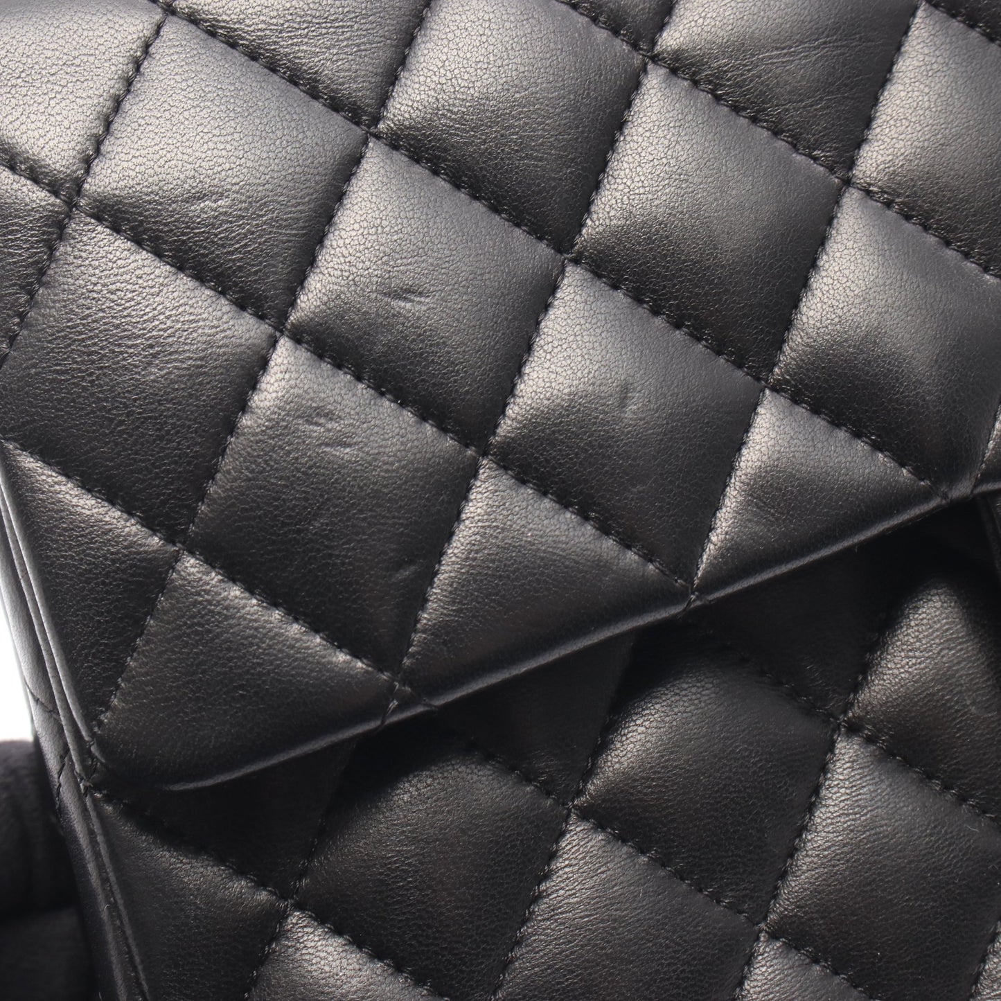マトラッセ Wフラップ Wチェーンショルダーバッグ ラムスキン ブラック ゴールド金具 シャネル バッグ CHANEL