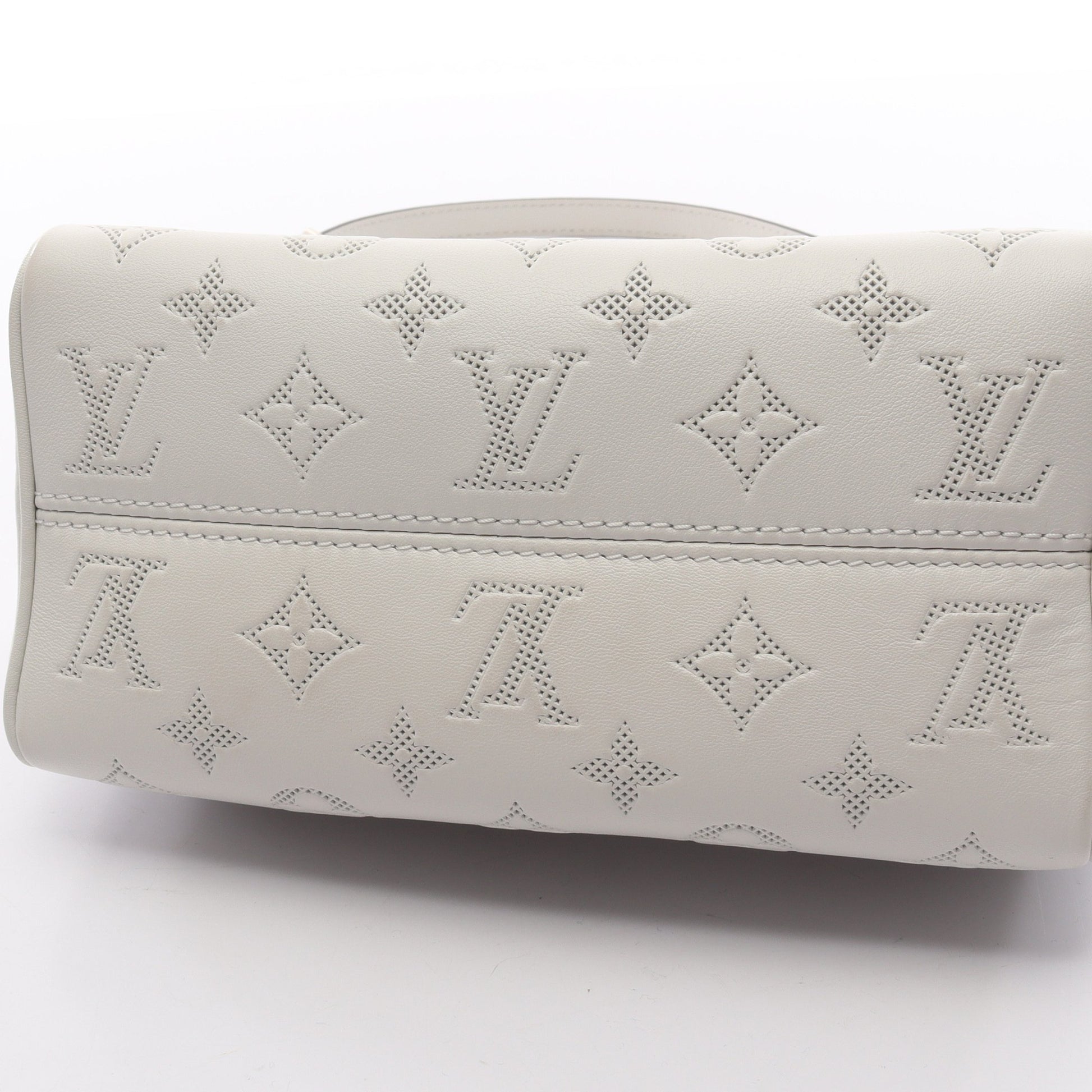 スピーディ バンドリエール20 モノグラム ハンドバッグ レザー オフホワイト 2WAY ルイヴィトン バッグ LOUIS VUITTON