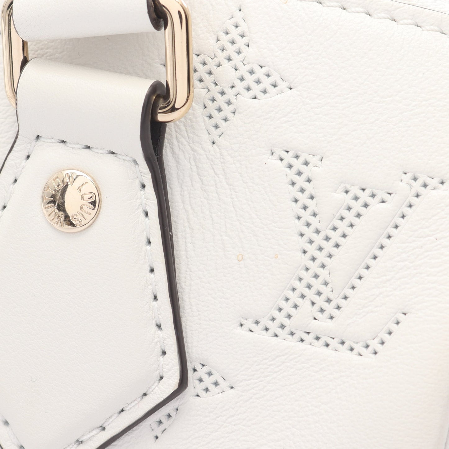 スピーディ バンドリエール20 モノグラム ハンドバッグ レザー オフホワイト 2WAY ルイヴィトン バッグ LOUIS VUITTON