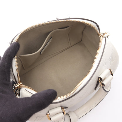 スピーディ バンドリエール20 モノグラム ハンドバッグ レザー オフホワイト 2WAY ルイヴィトン バッグ LOUIS VUITTON