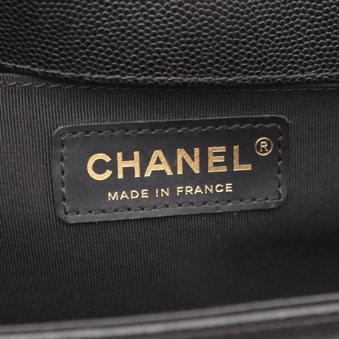ボーイシャネル チェーンショルダーバッグ キャビアスキン ブラック ゴールド金具 シャネル バッグ CHANEL