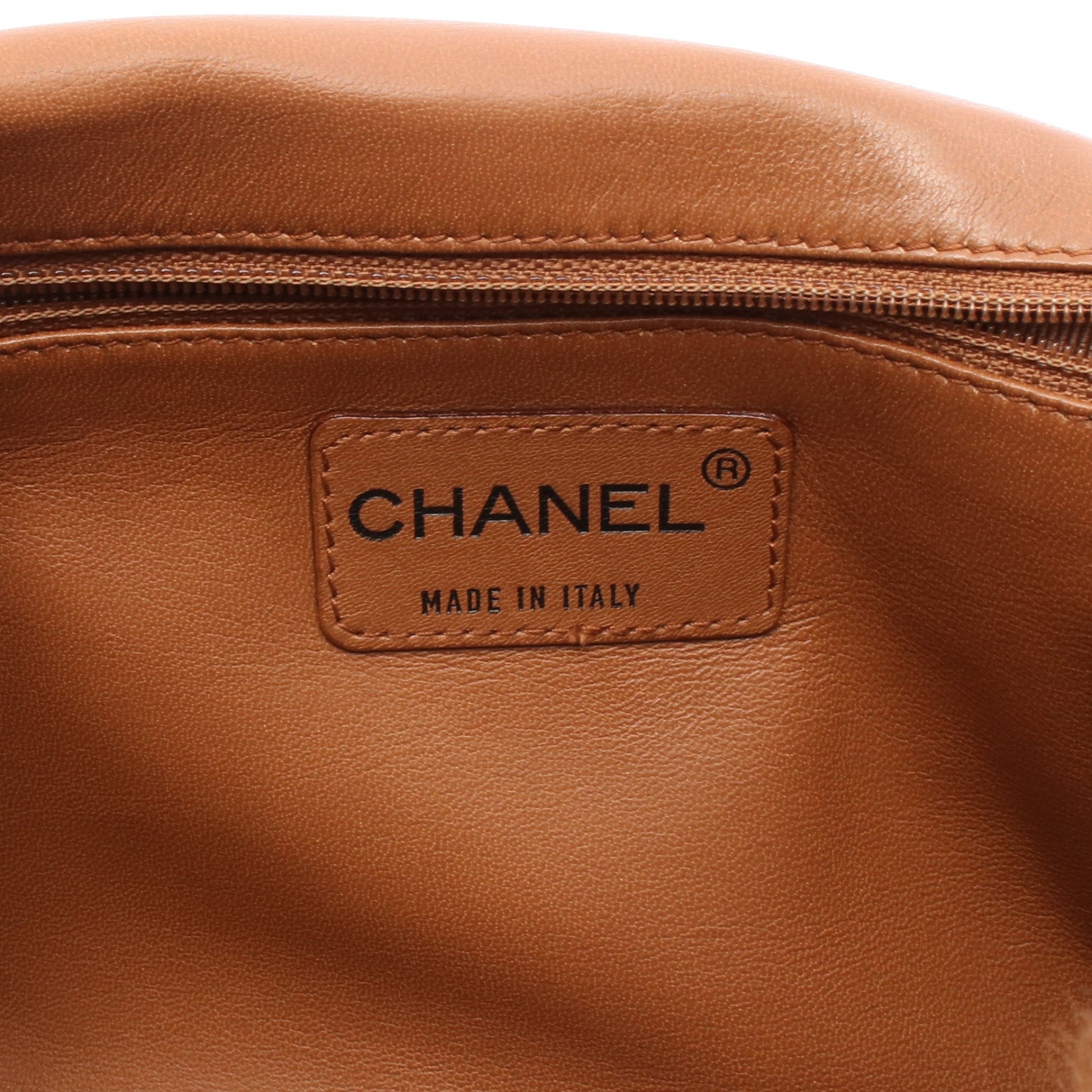チェーンショルダーバッグ ファー レザー ブラウン ブラック ブラック金具 シャネル バッグ CHANEL