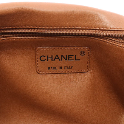 チェーンショルダーバッグ ファー レザー ブラウン ブラック ブラック金具 シャネル バッグ CHANEL