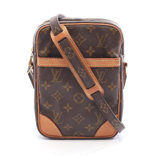 ダヌーブ モノグラム ショルダーバッグ PVC レザー ブラウン ルイヴィトン バッグ LOUIS VUITTON