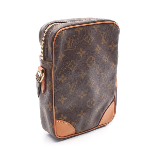 ダヌーブ モノグラム ショルダーバッグ PVC レザー ブラウン ルイヴィトン バッグ LOUIS VUITTON