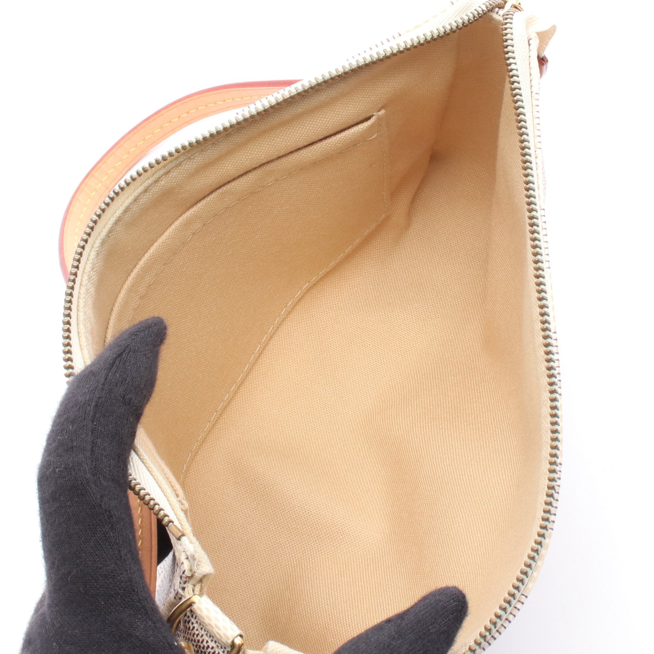 ルイヴィトン ダミエ LOUIS ルイ・ヴィトン - アクセ 【LOUIS VUITTON/ルイヴィトン】ポシェットアクセソワール/ダミエアズール/ハンドバッグ/PVC・レザー・キャンバス/N51986/CA0130/2t0418