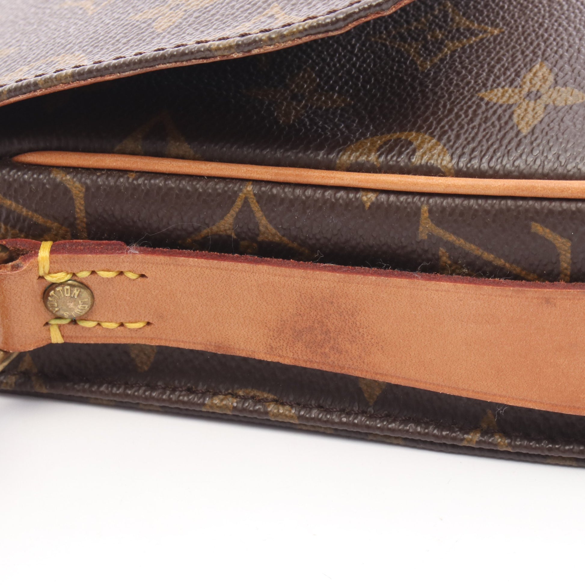 カルトシエールPM モノグラム ショルダーバッグ PVC レザー ブラウン ルイヴィトン バッグ LOUIS VUITTON