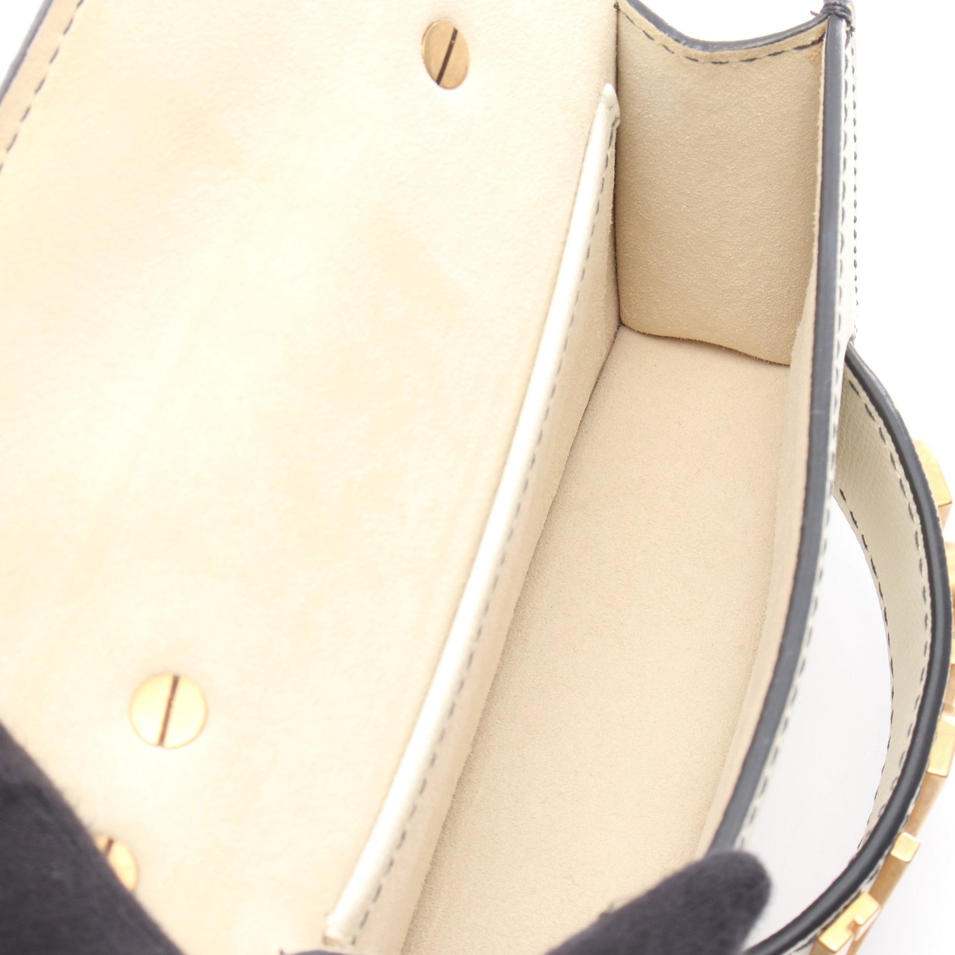 ジャディオール チェーンショルダーバッグ レザー オフホワイト クリスチャンディオール バッグ Christian Dior